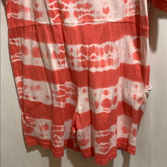 VINTAGE BLUE CACTUS KNIT ROMPER TYE/DYE SZ L COTTON - Picture 7 of 7